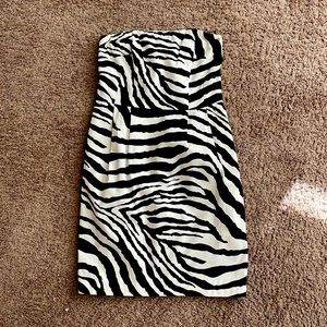 Express Design Studio Cocktail Dress Size 4 Zebra